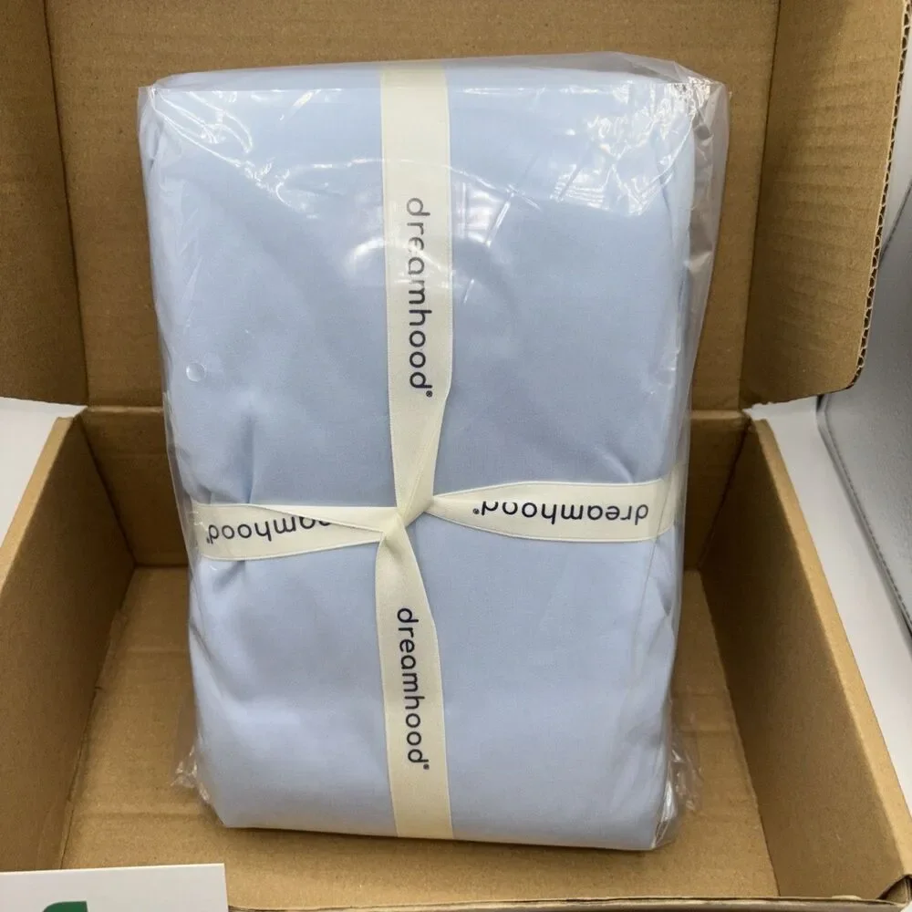 Dreamhood Blue Microfiber Duvet Cover Set Queen 2 Pillow Cases Bedding 90
